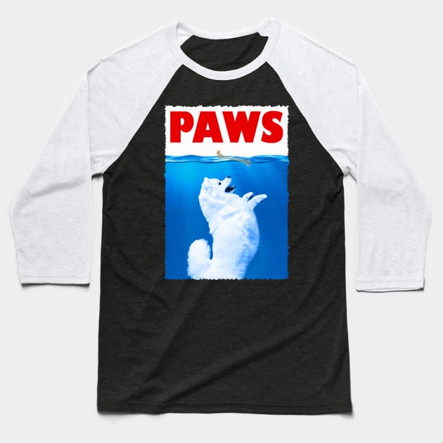 Snowy Smiles Samoyed Love, Tee Triumph for Dog Enthusiasts Baseball T-Shirt by Gamma-Mage